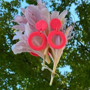 Polymer clay earrings.